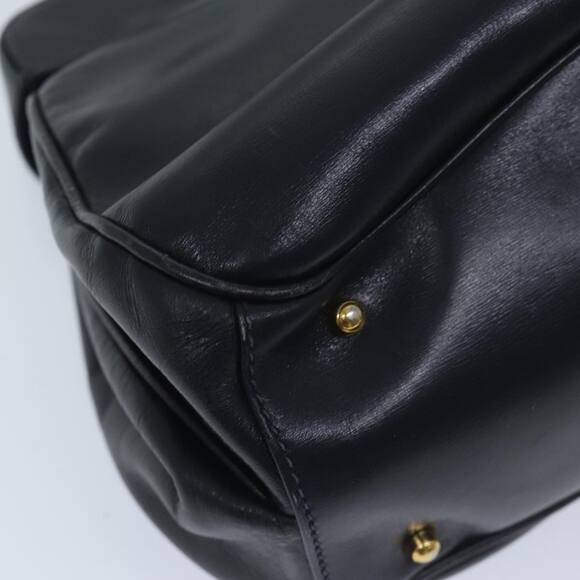 GUCCI Ready Lock Hand Bag Leather Navy 000 406 000 406 - Picture 12 of 16
